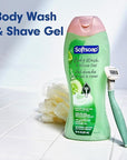 Softsoap Moisturizing Body Wash and Shave Gel, Cool Cucumber Scent, 20 fl oz Bottle