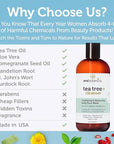 Era Organics Purifying Tea Tree Oil Face Wash - Balancing Cleanser for Oily, Blemish-Prone Skin with Salicylic Acid - Sulfate-Free, Fragrance Free, Made in USA