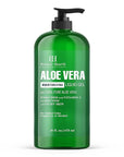 Botanic Hearth Aloe Vera Moisturizing Liquid Gel – 100% Pure Aloe, Enriched with Vitamin C for Dry & Itchy Skin – No Added Color, Fragrance, or Alcohol – 16 fl. oz