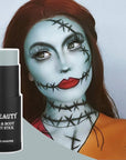 CCbeauty Light Grey Face Paint Stick, Face Painting Kit, Full Coverage SFX Makeup Foundation, Professional Body Paint for Halloween Costume Cosplay Party, For Corpse Bride, Zoombie, Marceline Makeup