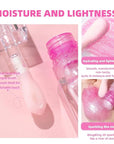2Pcs Magic Color Changing Lip Oil,Big Brush Hydrating Glimmer Lip Oil,Long Lasting Moisturizing Smooth Non-Sticky Lip Gloss Oil lip Balm, Fresh lip oil Stain Girl's Lip Care