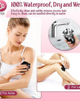 Electric Razors for Women,7D Gifts for Women,Cordless Electric Shaver with Detachable Head Wet/Dry Facial Hair Remover for Legs Painless Water Resistant (Black)