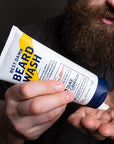 Duke Cannon Supply Co. Beard Wash Citrus Hefeweizen, 6 Fl Oz - Made with Plant-Based Ingredients to Strengthen, Rejuvenate, Soften and Condition