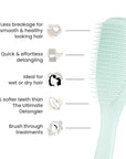 Tangle Teezer Fine & Fragile Ultimate Detangler Brush, Dry & Wet Hair Brush to Detangle & Reduce Breakage, Ice Blue