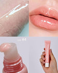 Glossy Butter Lip Balm Set, Instant Moisture and Hydration, Long-lasting Hydrating Non-Sticky Lip Gloss, Care and Soften Dry Lips , 4 Pcs