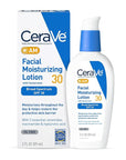 CeraVe AM Facial Moisturizing Lotion with SPF 30, Oil-Free Face Moisturizer with SPF, Formulated with Hyaluronic Acid, Niacinamide & Ceramides, Non-Comedogenic, Broad Spectrum Sunscreen, 3 Ounce