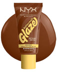 NYX PROFESSIONAL MAKEUP Buttermelt Glaze Soft Glow Skin Tint + SPF 30, Up To 12HR Wear, 08 Nutmeg Butta