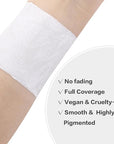 BADCOLOR White Face Body Paint Eye Black Stick for Adults Children Softball Football Baseball Sports , Non-Toxic Hypoallergenic for Halloween SFX Makeup Cosplay Skeleton Clown Costume Parties