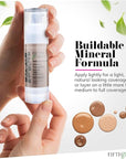 Fifth & Skin: Better’n Ur Skin Liquid Foundation (ESPRESSO - Natural, Organic, Vegan, Cruelty-Free - Gluten-Free Beauty with Buildable Coverage and Palm-Free Luxury - 1 oz