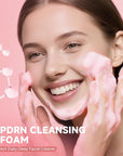 Salmon DNA PDRN Facial Cleanser | Low pH Hydrating Daily Foaming Face Wash with Soft Massage Heads | PDRN, Collagen & LHA | Gentle Pore Care & Radiant, Balanced-Looking Skin