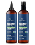 Botanic Hearth 100% Pure Rosemary Oil For Hair Growth | Infused with Biotin, Jojoba, Castor Oil | Hair Oil Repairs Dry Damaged Hair, Strengthening, Healthier - Hair Tonic, 6.7 fl oz (pack of 2)