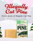 Duke Cannon Supply Co. Big Brick of Soap Bar for Men Holiday Edition - Illegally Cut Pine (Fresh Split Pine Scent), 10 oz. (6 Pack)