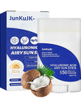 Hyaluronic Acid Face Sunscreen Stick SPF 50 + PA++++,Non-Greasy Sunstick Roll on Sunscreen Face Stick,Moisturizing Sun Screen Long-lasting Stick Sunscreen for Face & Body