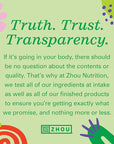 Zhou Collagen Peptides - Pure Hydrolized Collagen Powder for Women & Men, Grass Fed Natural Bovine Collagen for Skin, Hair Growth, Joints & Bones - 18 oz Jar (46 Servings)