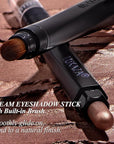 Classic 3PCS Neutral Eyeshadow Stick Makeup Set, Metallic Shimmer Matte Cream Eye Shadow Eyeliner Brightener Pencil Crayon - D1