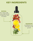Botanic Hearth 100% Pure Rosemary Batana Oil For Hair Growth | Infused with Biotin, Jojoba & Castor Oil | Hair Oil Repairs Dry Damaged Hair, Strengthening, Healthier - Hair Tonic, 2.0 fl oz