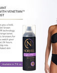 Norvell Venetian Sunless Self Tanner Mist 7 fl oz – Airbrush Spray Tanning Solution with Bronzer for Instant Sun Kissed Glow, Natural Looking Fake Tan, Streak Free, Long Lasting Color