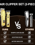 LQT® Hair Clippers for Men Professional with Beard Trimmer, Barber Clippers and Trimmers Set, Electric Razor Shavers for Men, Cordless Mens Grooming Kit for Nose, Face, Hair, Gifts