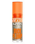 NYX PROFESSIONAL MAKEUP Duck Plump High Pigment Lip Gloss, Lip Plumper Gloss with Spicy Ginger - Quazy Silver