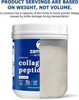 Zammex Premium Collagen Peptides Powder Unflavored,Hydrolyzed Proteins Types I & III, Supports Hair, Skin, Nails, Joints, Grass Fed, Non-GMO, Gluten-Free,Paleo & Keto Friendly,60 Servings