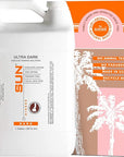 Sun Laboratories By Giesee Ultra Dark Spray Tan Solution 1 Gallon - Self Tanner Spray Bottle Kit with Tanning Lotion, Face Tanner, and Non-Toxic Tanning Lotion, Ideal for Sunless Tanning