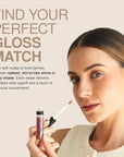 Palladio Lip Gloss, Non-Sticky Lip Gloss, Contains Vitamin E and Aloe, Offers Intense Color and Moisturization, Minimizes Lip Wrinkles, Softens Lips with Beautiful Shiny Finish, Watermelon