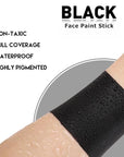 BOBISUKA Black Face Body Paint Stick, Sweatproof Eye Black Stick for Baseball Football Softball Sports – Waterproof Face Painting for Skull Joker Vampire Halloween SFX Makeup Cosplay