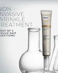 RoC Derm Correxion Fill + Treat Advanced Retinol Serum, Wrinkle Filler Treatment with Hyaluronic Acid for Crow's Feet, 11 Wrinkles, & Laugh Lines, (.5 fl oz) with Retinol Packette (Packaging May Vary)