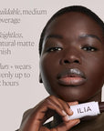 ILIA - Skin Rewind Complexion Stick - Foundation + Concealer + Skincare | Non-Toxic, Vegan, Cruelty-Free, Clean Makeup (24N - Cypress, 0.35 oz | 10 g)