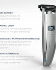 ConairMAN Beard Trimmer for Men, for Face and Mustache, Wet/Dry Beard and Stubble Trimmer, Flex Contouring Head with 15 Precise Settings and Premium