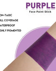 BOBISUKA Purple Face Body Paint Stick, Sports Eye Black for Baseball Football Softball – Waterproof Face Painting for Witch Sorcerer Galaxy Halloween SFX Makeup Cosplay