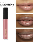 Mented Cosmetics Lip Gloss for Women Tinted Lip Balm Stain, Long Lasting Buildable Moisturizing Lipgloss Lipstick Topper, Made in USA, Cruelty Free Vegan Makeup, Pink About Me
