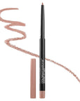 Maybelline Color Sensational Shaping Lip Liner with Self-Sharpening Tip, Nude Whisper, Nude, 1 Count