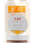 Pure Fiji Spa Box - Sugar Glow, Pineapple - 2 Oz. Exfoliating Scrub, 1 oz. Exotic Bath and Body Oil, 0,5 Oz. Body Butter and 1 Oz. Body Lotion