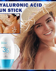 Sun Stick,Watery Sunscreen Stick for Face,Matte Long Lasting Non-Greasy SPF 35+Sunstick M