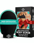 Dermasuri - Deep Exfoliating Glove - Polishing Mitt Body Scrubber - Korean Skin Cleaner Exfoliator & Dead Skin Buffing Treatment - Gifts for Women & Men - Keratosis Pilaris Scrub Remover - (1 Pack)