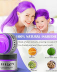 Purple Temporary Hair Color Wax, Instant Natural Violet Hairstyle Cream Dye, Washable Styling Pomades for Girls Women Youth, Disposable Coloring Mud for Party Cosplay DIY Halloween