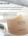 HANYUL Chestnut Shell Pore Tight Toner Pads | Daily Mask for Spot Care, Mild Exfoliating with AHA & BHA & LHA, Skin Smoothing and Refining, Vegan Certified, Korean Skincare, 50 Sheets (150ml)