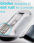 Gillette Venus Extra Smooth Charcoal Women's Razor Handle + 4 Blade Refills