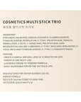 KIMUSE Multi Stick Trio Face Makeup, Cream Blush All Skin