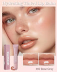 Tinted Lip Balm-1Pcs Rose Gray Peptide Hydrating Lip
