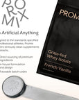 Promix Whey Protein Isolate Powder, Vanilla - 2.5lb Bulk - Grass-Fed & 100% All Natural - Post Workout Fitness & Nutrition Shakes, Smoothies, Baking & Cooking Recipes - Gluten-Free & Keto-Friendly