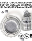 Mehron Makeup Metallic Powder (.) with Mixing Liqu 17 oz