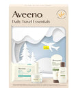 Aveeno Daily Travel Essentials Gift Set with Daily Moisturizing Lotion, Daily Moisturizing Body Wash, Calm + Restore Makeup Removing Wipes, & Calm + Restore Oat Gel Moisturizer, 4 items