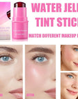Milk Cooling Water Jelly Tint, Jelly Blush Stick Makeup Jelly Tint, Milk Jelly Blush, Cruelty Free, Blush Stick for Cheeks and Lips