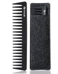 HYOUJIN 601 Black Carbon Wide Tooth Comb Detangling Comb Detangler Hair Comb for Long Wet hair Hair Straighten Curly Hair 230℃ Heat Resistan