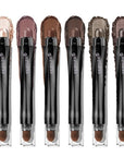 Neutral Eyeshadow Stick Makeup 6PCS Set, Dark Grey Shimmer Matte Cream Eye Shadow for Smoky Eye Brightener Pencil Crayon - A3 Smoky Rose Taupe