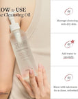 R199 Rice Cleansing Oil- Fast Emulsification, Pore-Cleansing, Blackhead Removal without Clogging Pores, Makeup Dissolving, and Hydrating Formula, Korean Skincare 6.76 Fl Oz