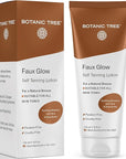 Botanic Tree Self Tanner - Sunless Tanner for Natural-Looking Fake Tan-Herbal Self Tanning Lotion for Flawless Bronzer Skin-Instant Face and Body Tanner for Fair and Dark Skin.