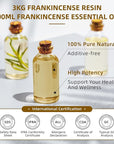 HIQILI 16 Fl Oz Frankincense Essential Oil, for Massage Skin Care, Diffuser, Aromatherapy, 100% Pure Undiluted